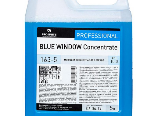 Моющее средство для стекол Pro-Brite Blue Window Concentrate (163-5) 5 л (концентрат)